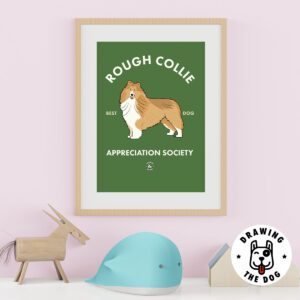 Rough Collie AS Kids Wall Decor