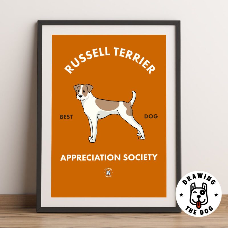 Russell Terrier AS Framed