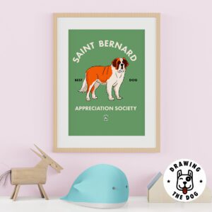 Saint Bernard Kids Wall Decor