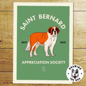 Saint Bernard Wall Art Print