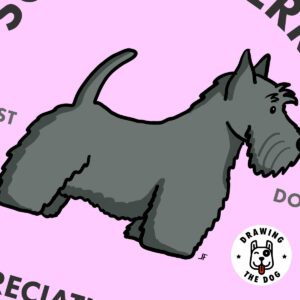 Scottish Terrier Wall Art Closeup