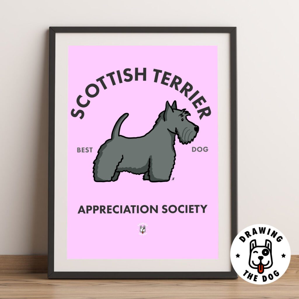 Scottish Terrier Wall Art Framed