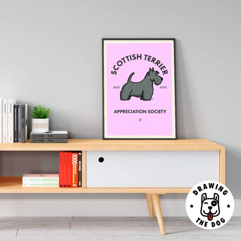 Scottish Terrier Wall Art Living Room Decor