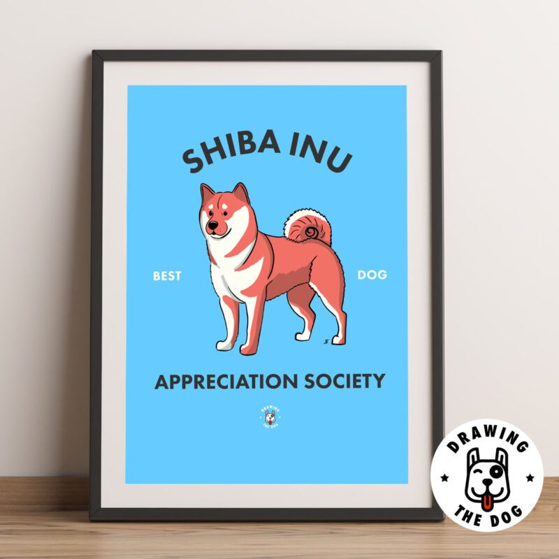 Shiba Inu AS Wall Art