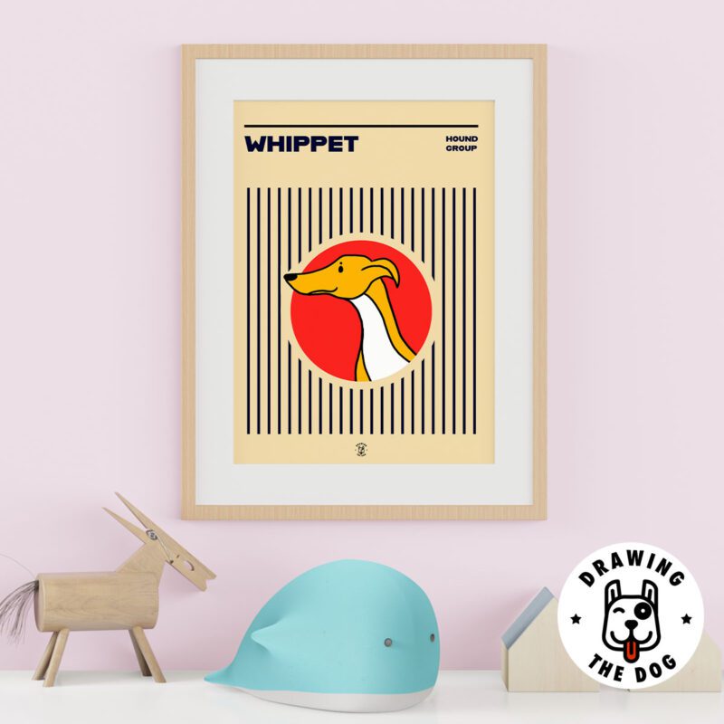 Whippet Bauhaus Kids Wall Decor
