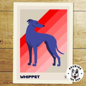 Whippet Stripes Print