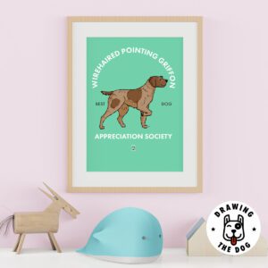 Wirehaired Pointing Griffon AS Kids Wall Decor