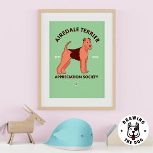 Airedale Terrier AS Kids Wall Decor