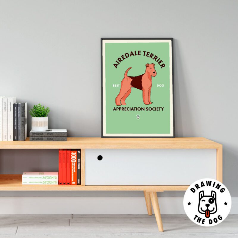 Airedale Terrier AS Living Room Decor