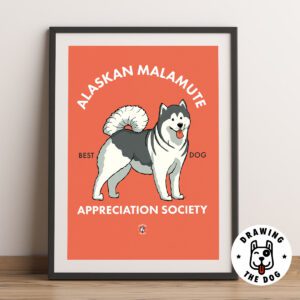 Alaskan Malamute AS Framed