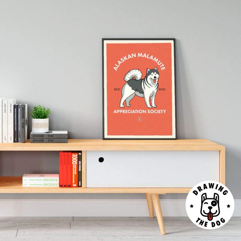 Alaskan Malamute AS Living Room Decor
