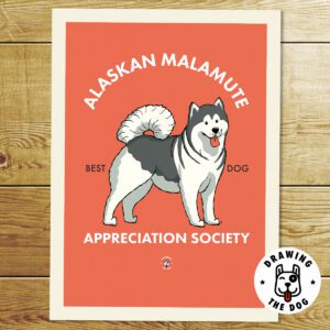 Alaskan Malamute AS Print