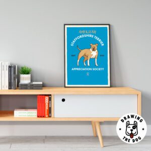 American Staffordshirt Terrier Living Room Decor