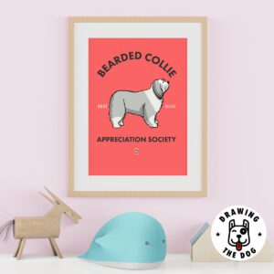 Bearded Collie AS Kids Wall Decor