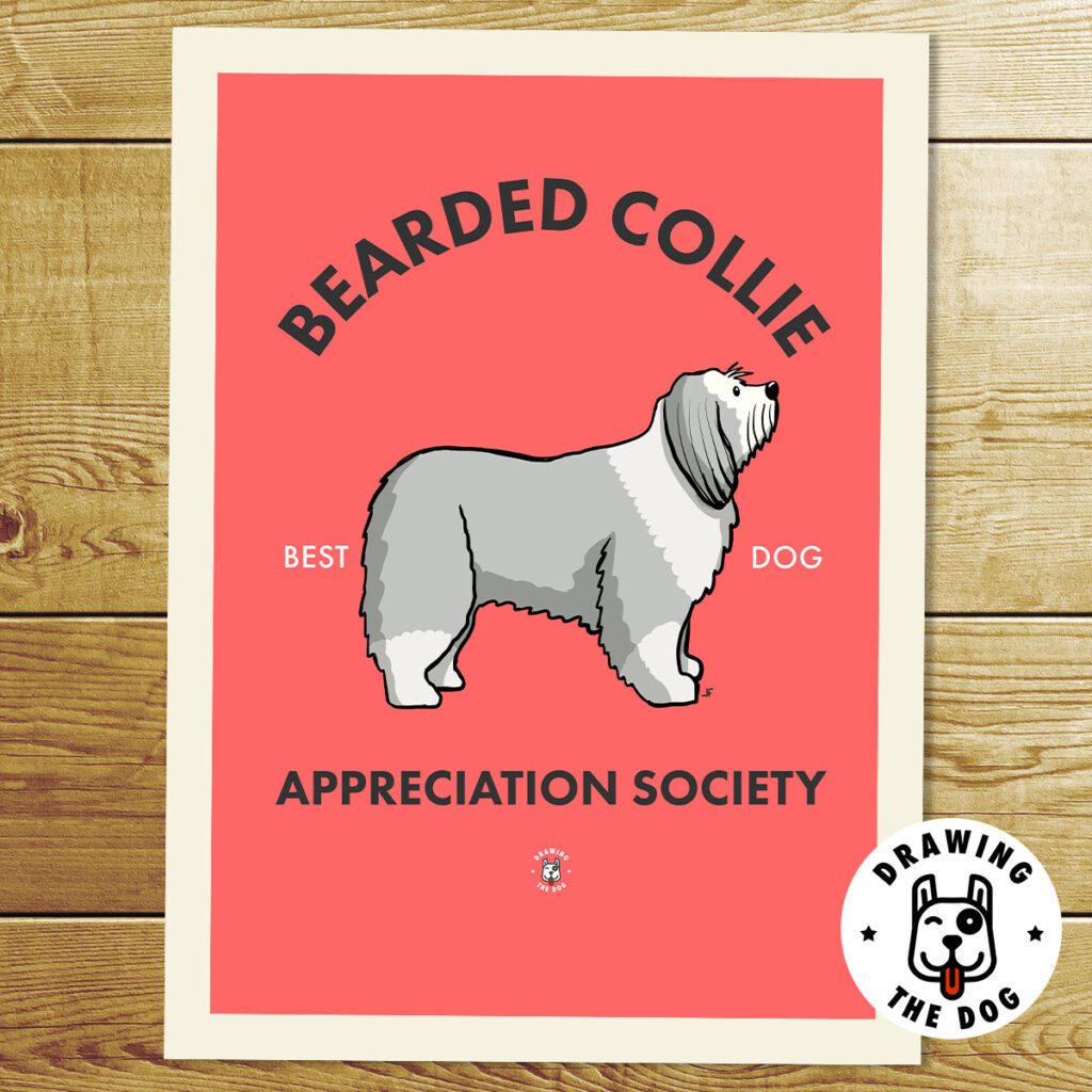 Bearded Collie Appreciation Society Art Print