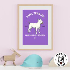 Bull Terrier Appreciation Society Kids Wall Decor