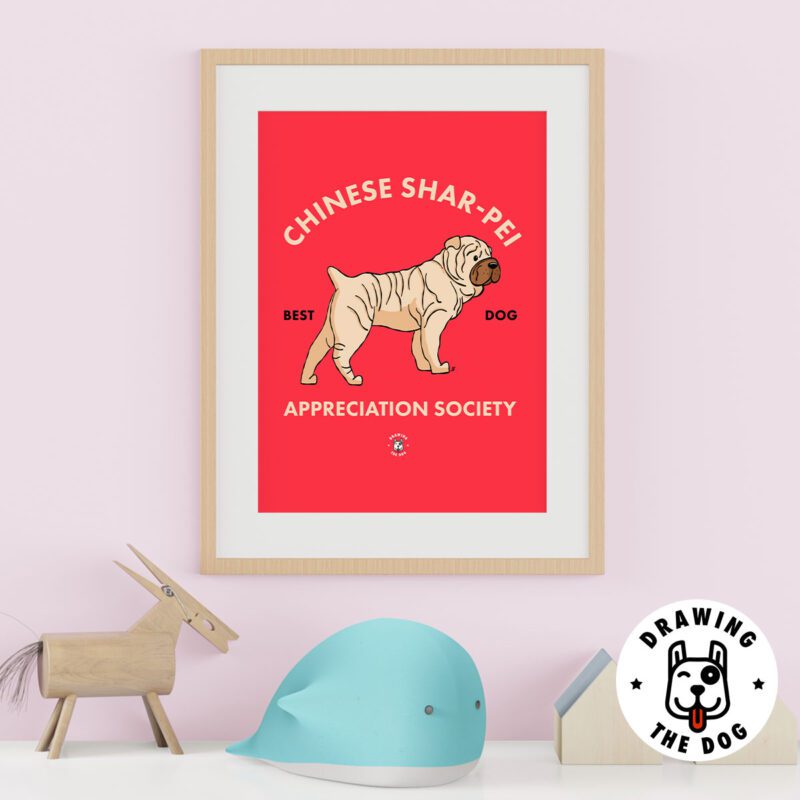 Chinese SharPei AS Kids Wall Decor