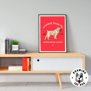 Chinese SharPei AS Living Room Decor