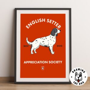 English Setter Framed