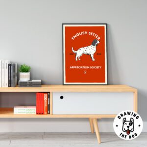 English Setter Living Room Decor