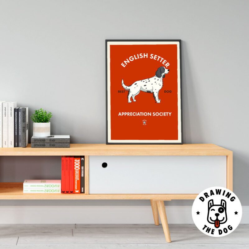 English Setter Living Room Decor