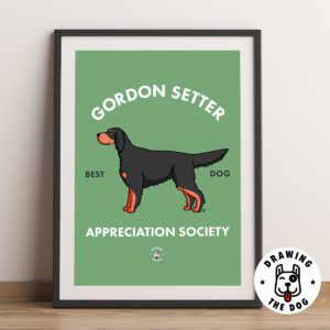 Gordon Setter AS Framed