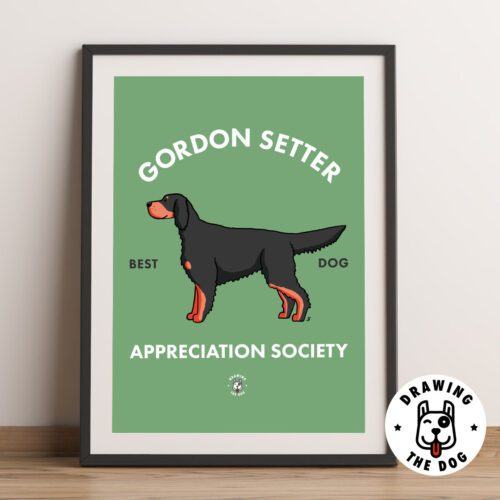Gordon Setter AS Framed