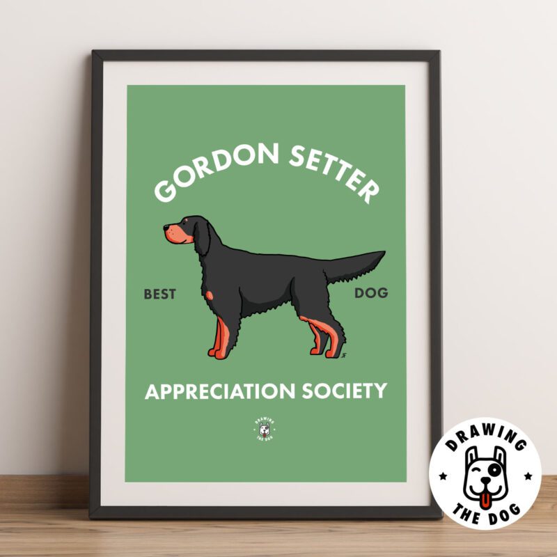 Gordon Setter AS Framed