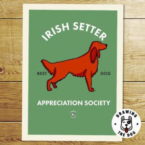 Irish Red Setter Print