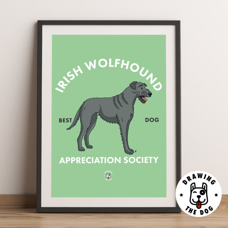 Irish Wolfhound AS Framed
