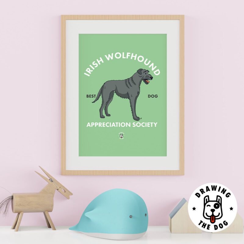Irish Wolfhound AS Kids Wall Decor