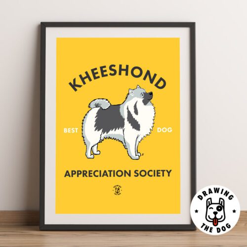 Kheeshond AS Framed