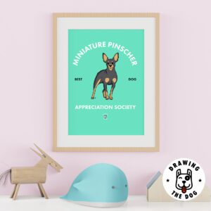 Miniature Pinscher AS Kids Wall Decor