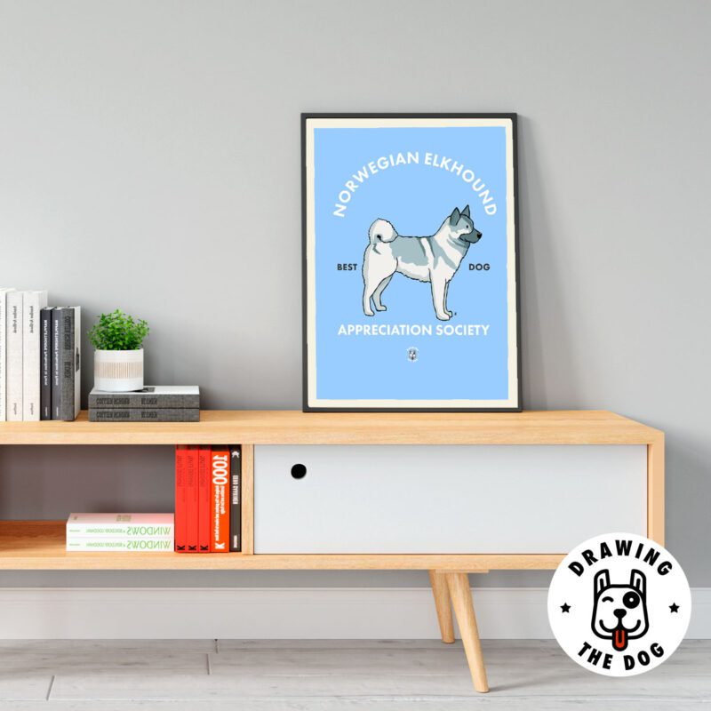 Norwegian Elkhound AS Living Room Decor