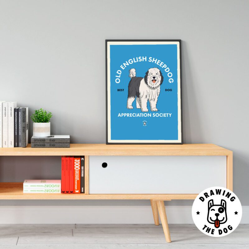 Old English Sheepdog AS Living Room Decor