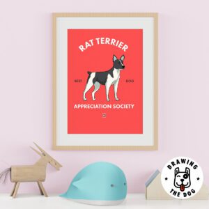 Rat Terrrier AS Kids Wall Decor