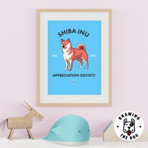 Shiba Inu AS Kids Wall Decor