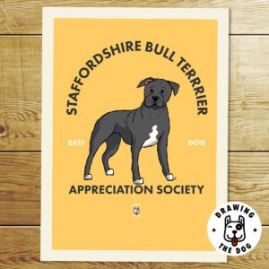 Staffy Bull Terrier Print