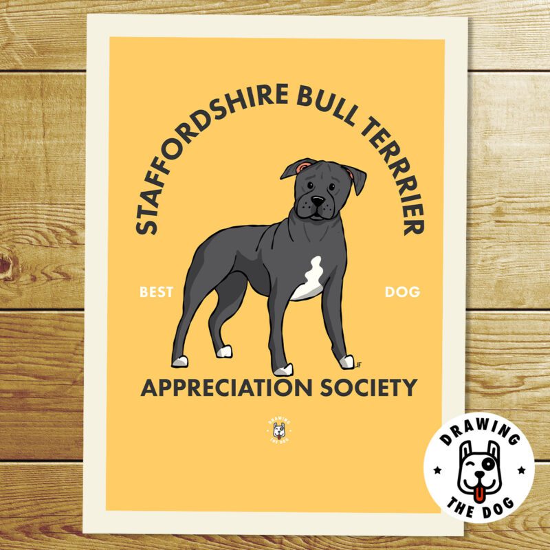 Staffy Bull Terrier Print