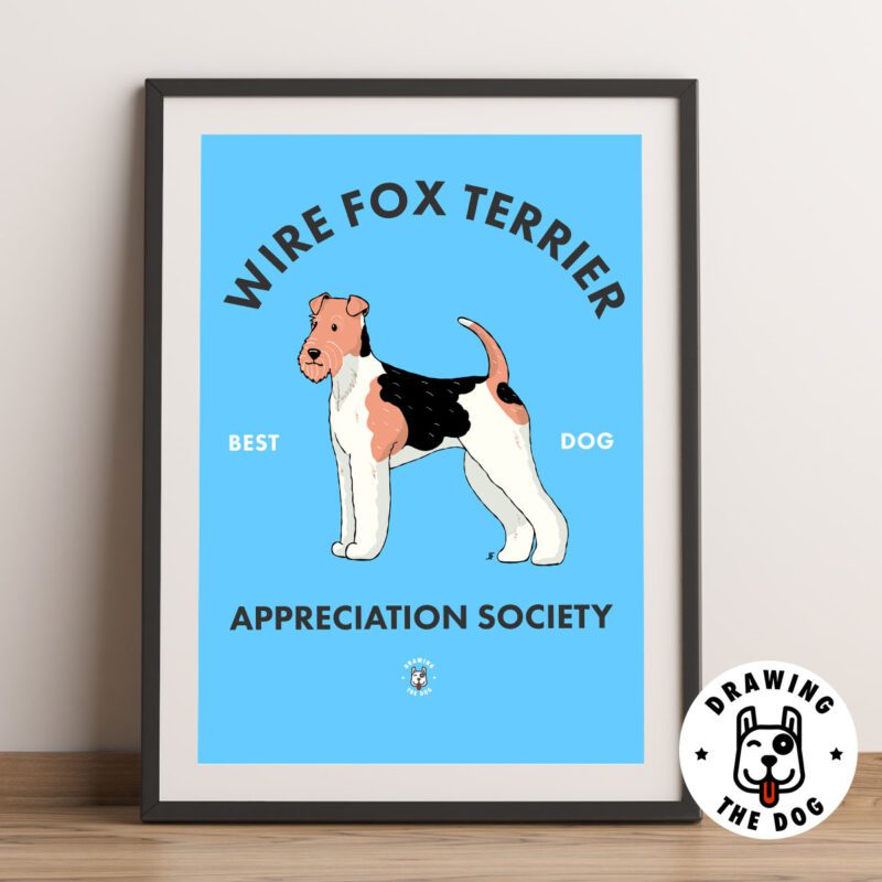 Wire Fox Terrier AS Framed