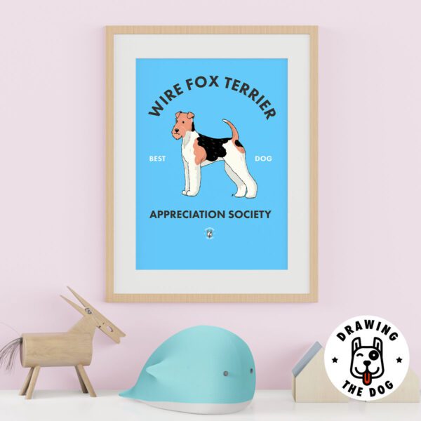 Wire Fox Terrier AS Kids Wall Decor Wire Fox Terrier AS Kids Wall Decor