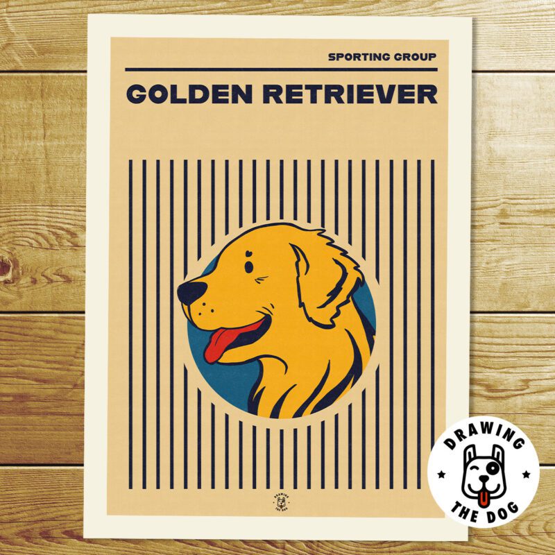 Golden Retriever Bauhaus 1 Print