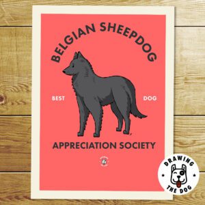 Belgian Sheepdog (Groenendael) Art Print