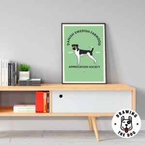 Danish Swedish Farmdog Living Room Decor