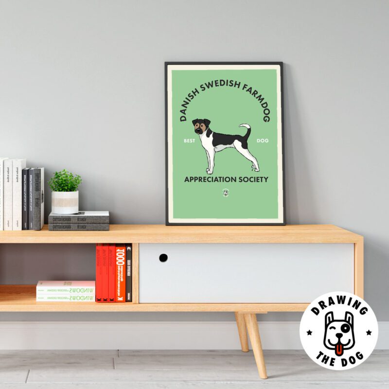 Danish Swedish Farmdog Living Room Decor