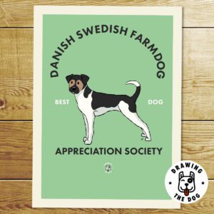 Danish Swedish Farmdog Print