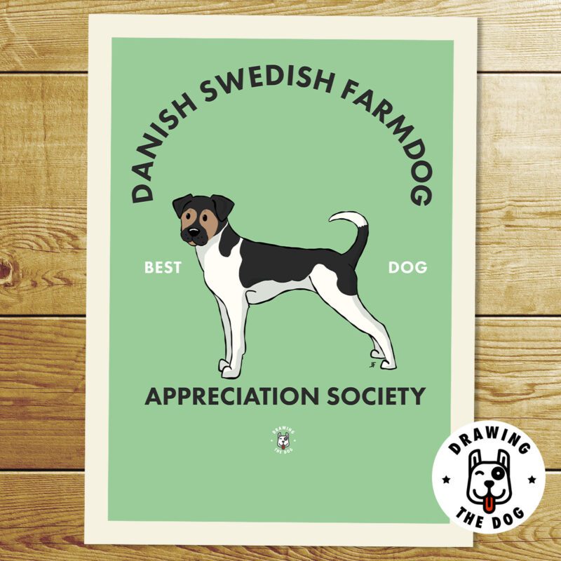 Danish Swedish Farmdog Print