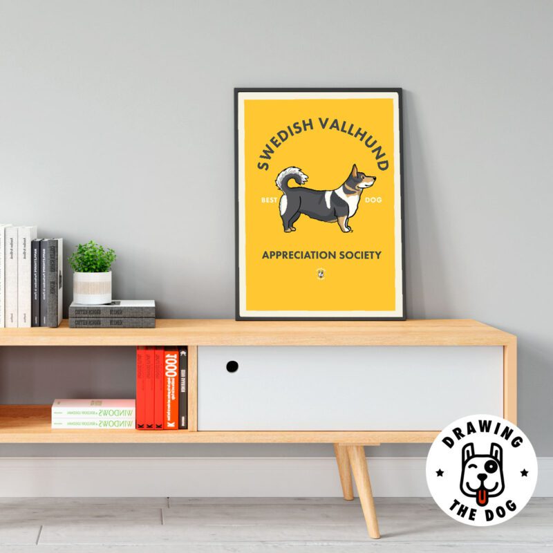 Swedish Valhund Living Room Decor