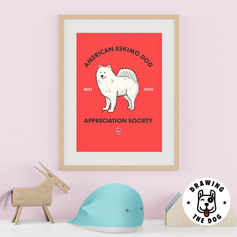 American Eskimo Dog Kids Wall Decor