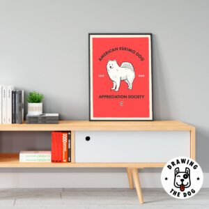 American Eskimo Dog Living Room Decor